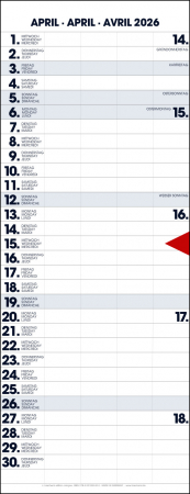 STREIFENPLANER - BÜROPLANER - FAMILIENPLANER - KÜCHENPLANER